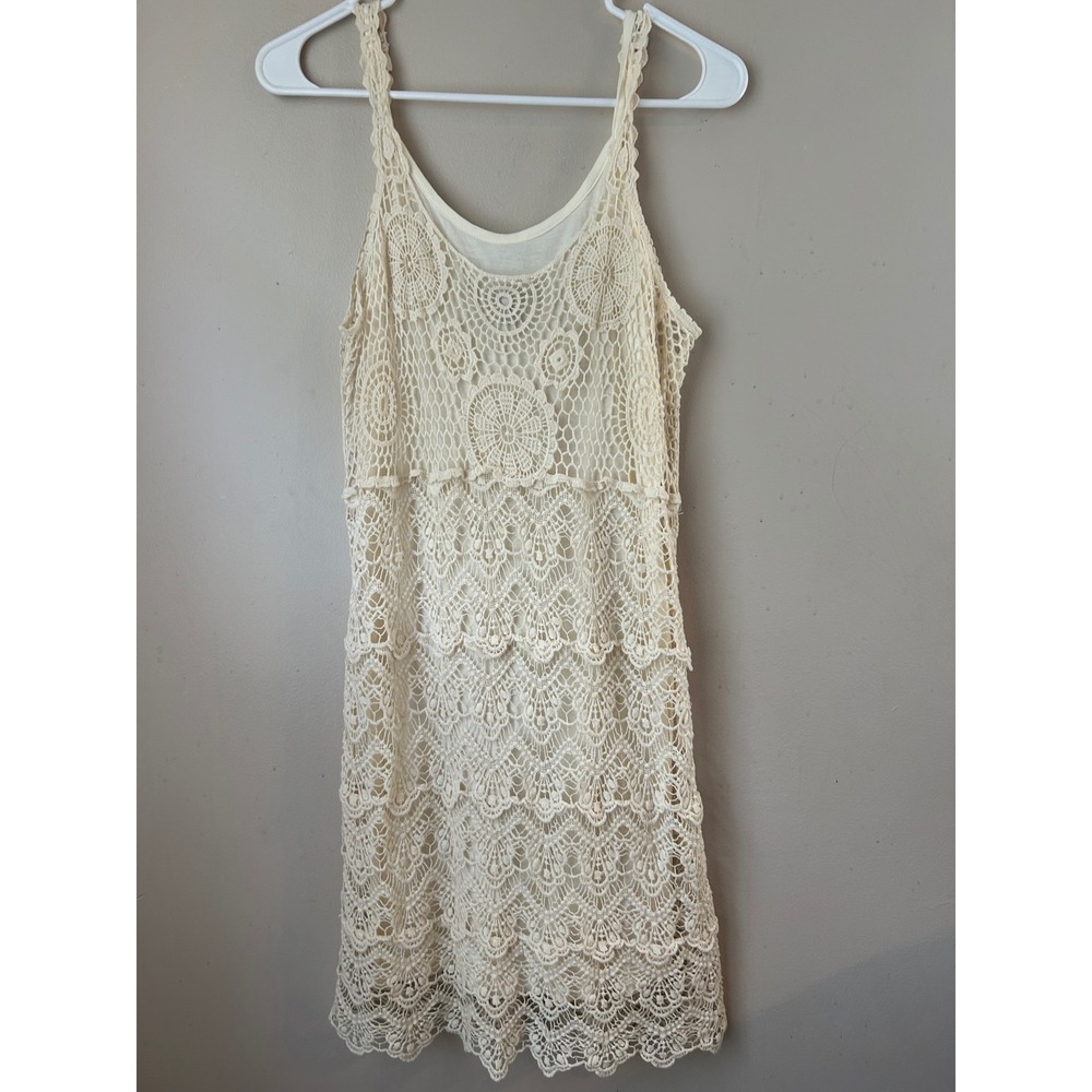 INC‎ Y2K  Crochet Dress Petite S Summer Coastal Cowgirl Western Festival